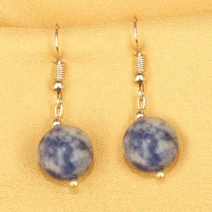 Imeora Sodalite 12mm Natural Stone Earrings