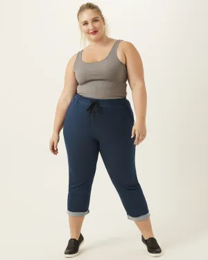 Kaitlyn Cropped Joggers | Teal