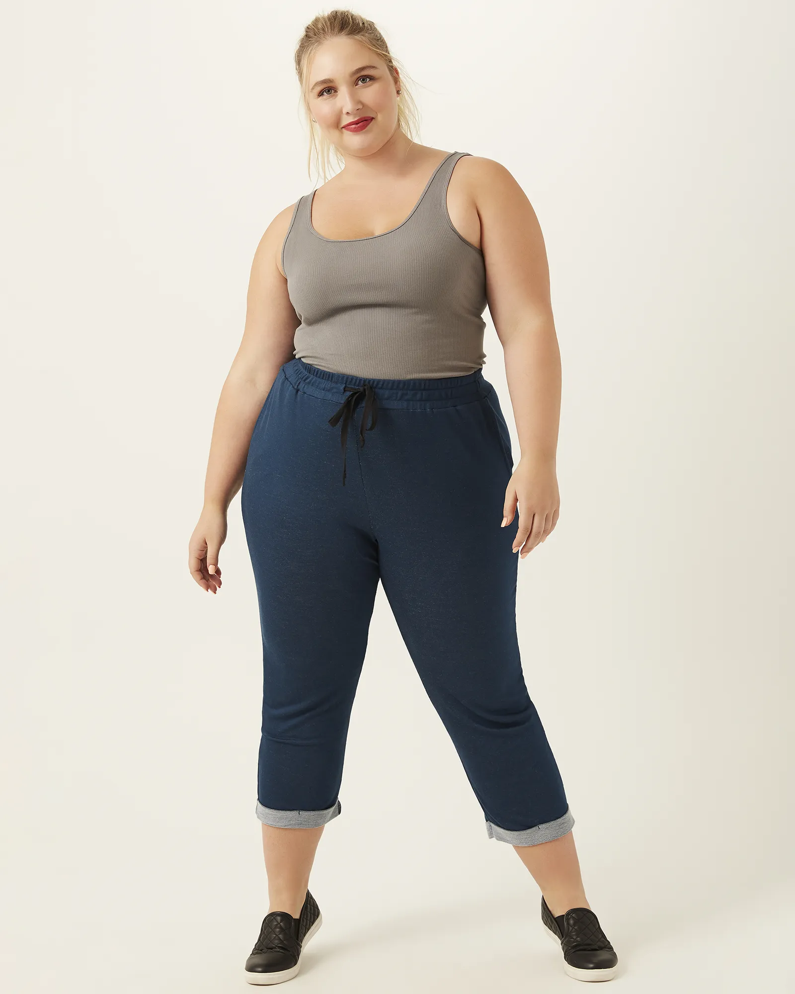 Kaitlyn Cropped Joggers | Teal