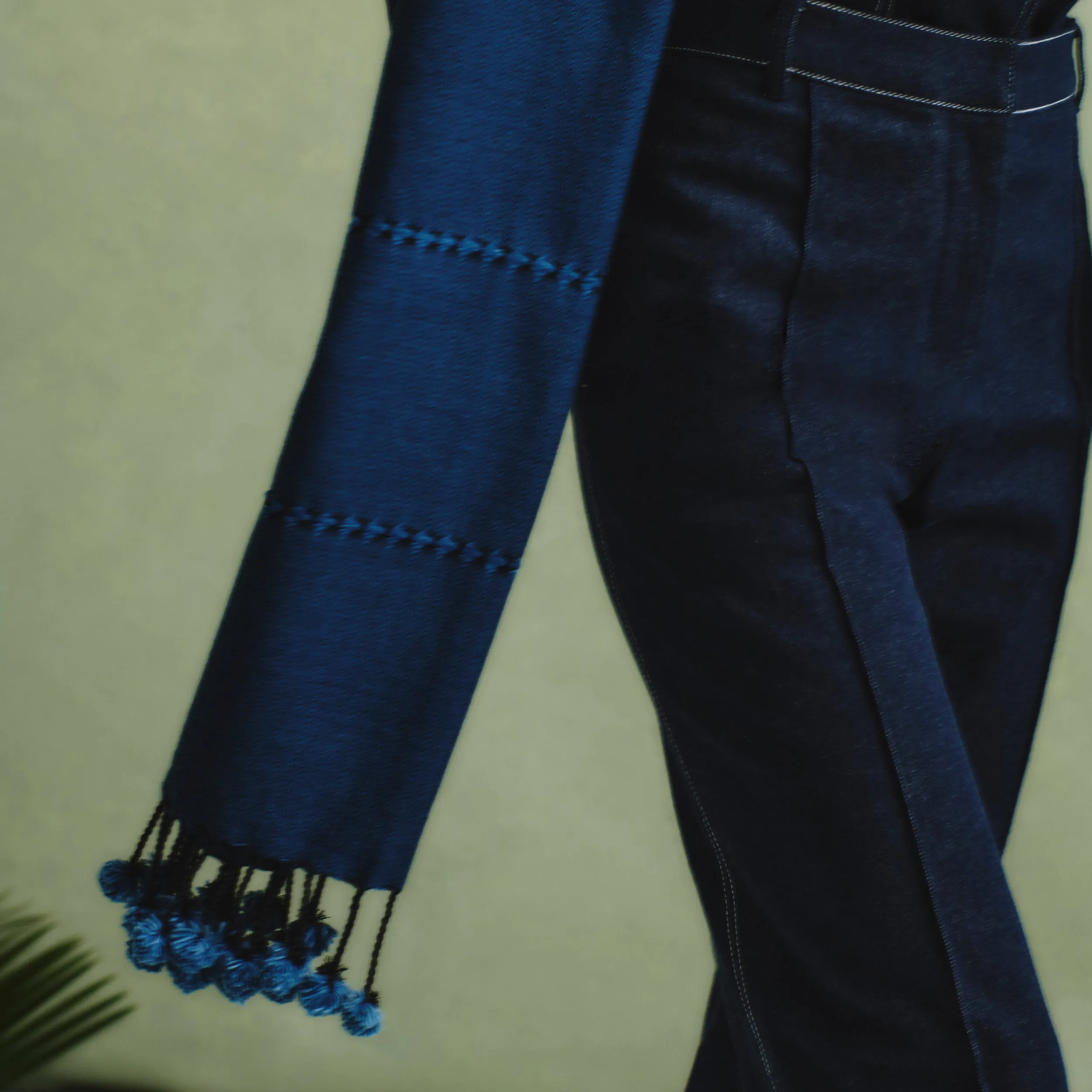 Kane Cropped Jacket - Stretch Denim Suiting :: Dark Wash