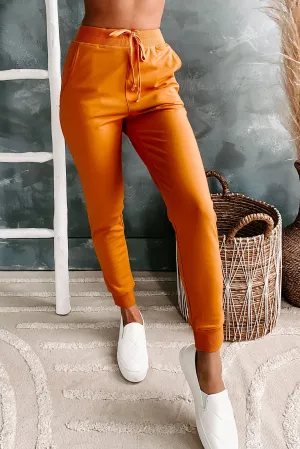 Keep It Basic Drawstring Waist Joggers (Mustard)