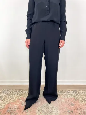 Kelly Pant in Black Silk Crepe