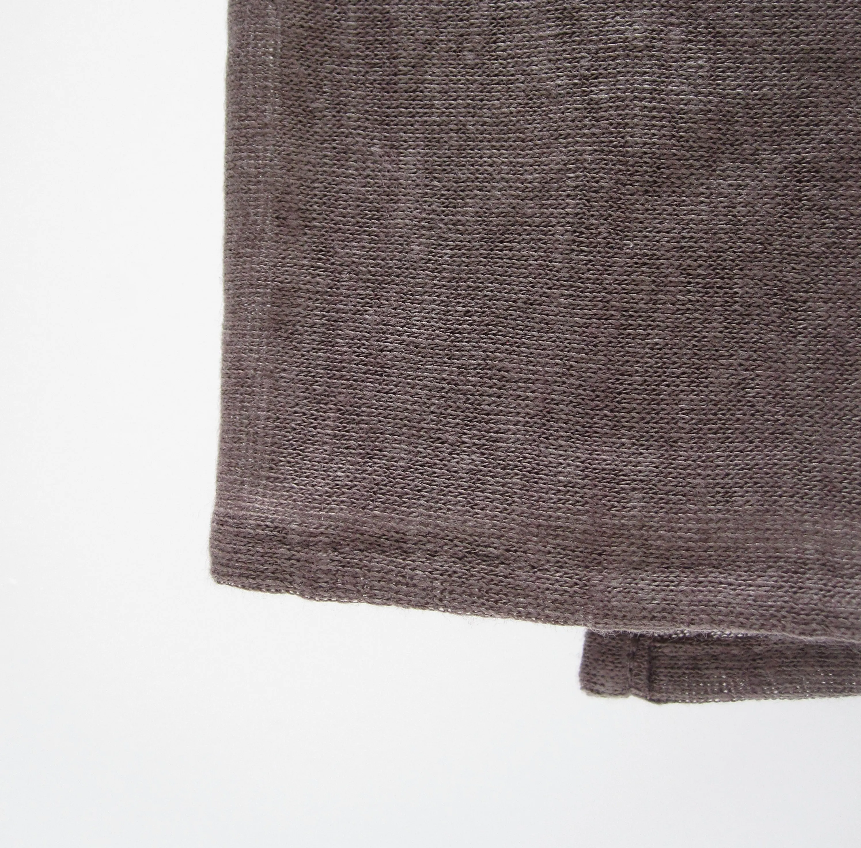 knit linen shawl (clay)