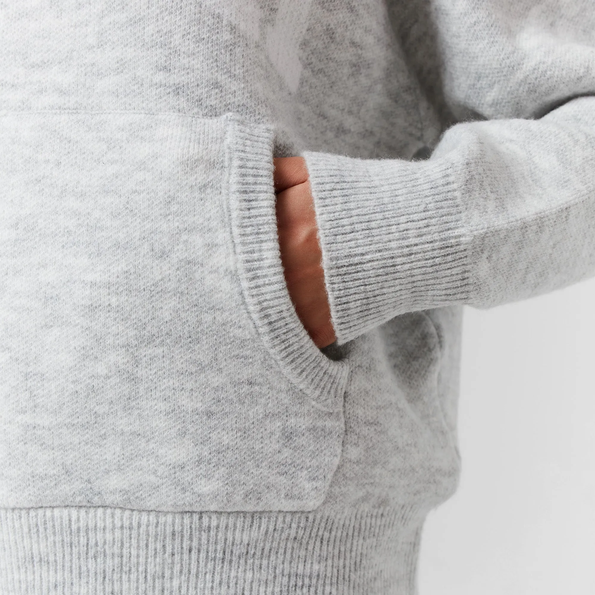 Knit Tracksuit | Light Grey Marl