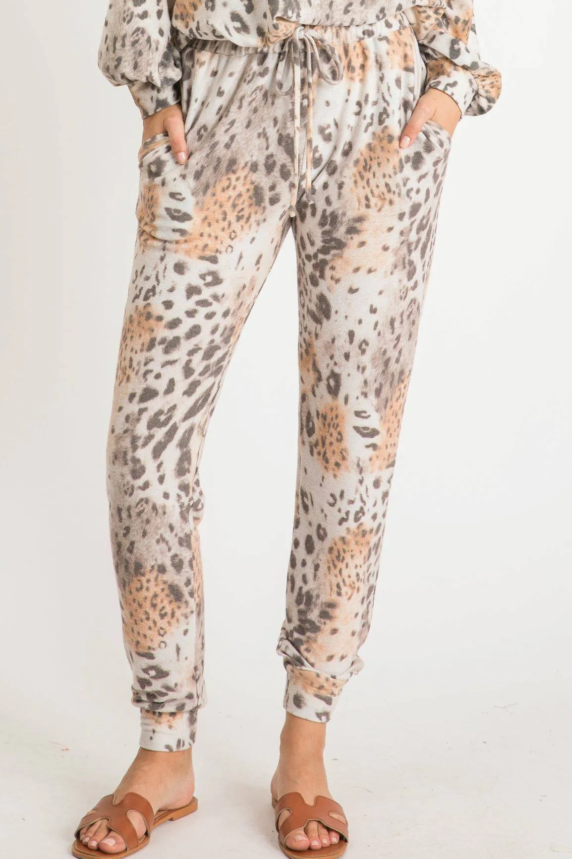 Leopard Tie Dye Joggers