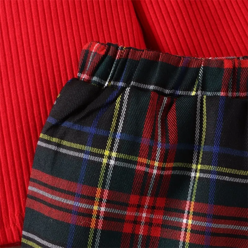 LIBBY Plaid Skirt Outfit
