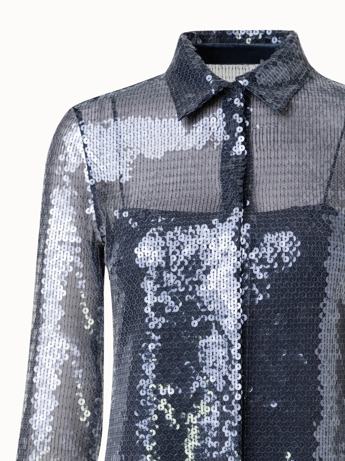 Liquid Sequins Blouse
