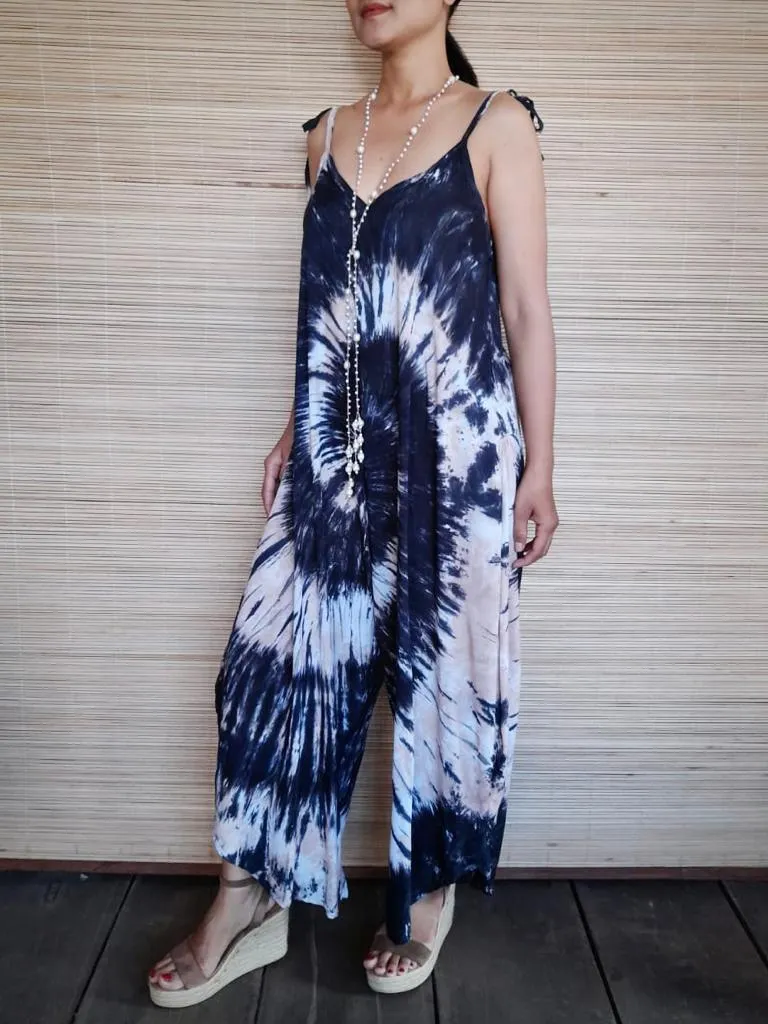 LONG JUMPER TESSA New Tie Dye Batik/ Black/ White/ Beige