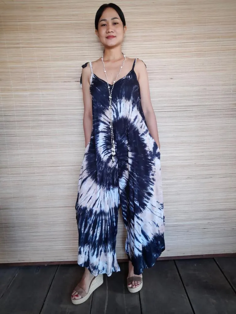 LONG JUMPER TESSA New Tie Dye Batik/ Black/ White/ Beige