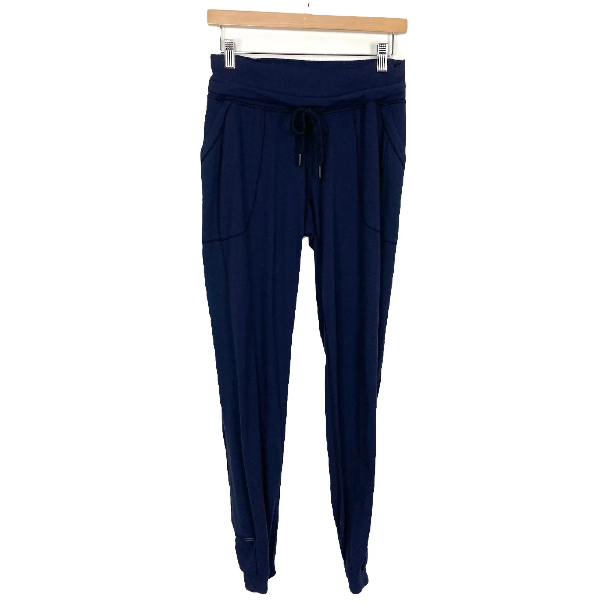 Lululemon Navy Drawstring with Pockets Joggers- Size 6
