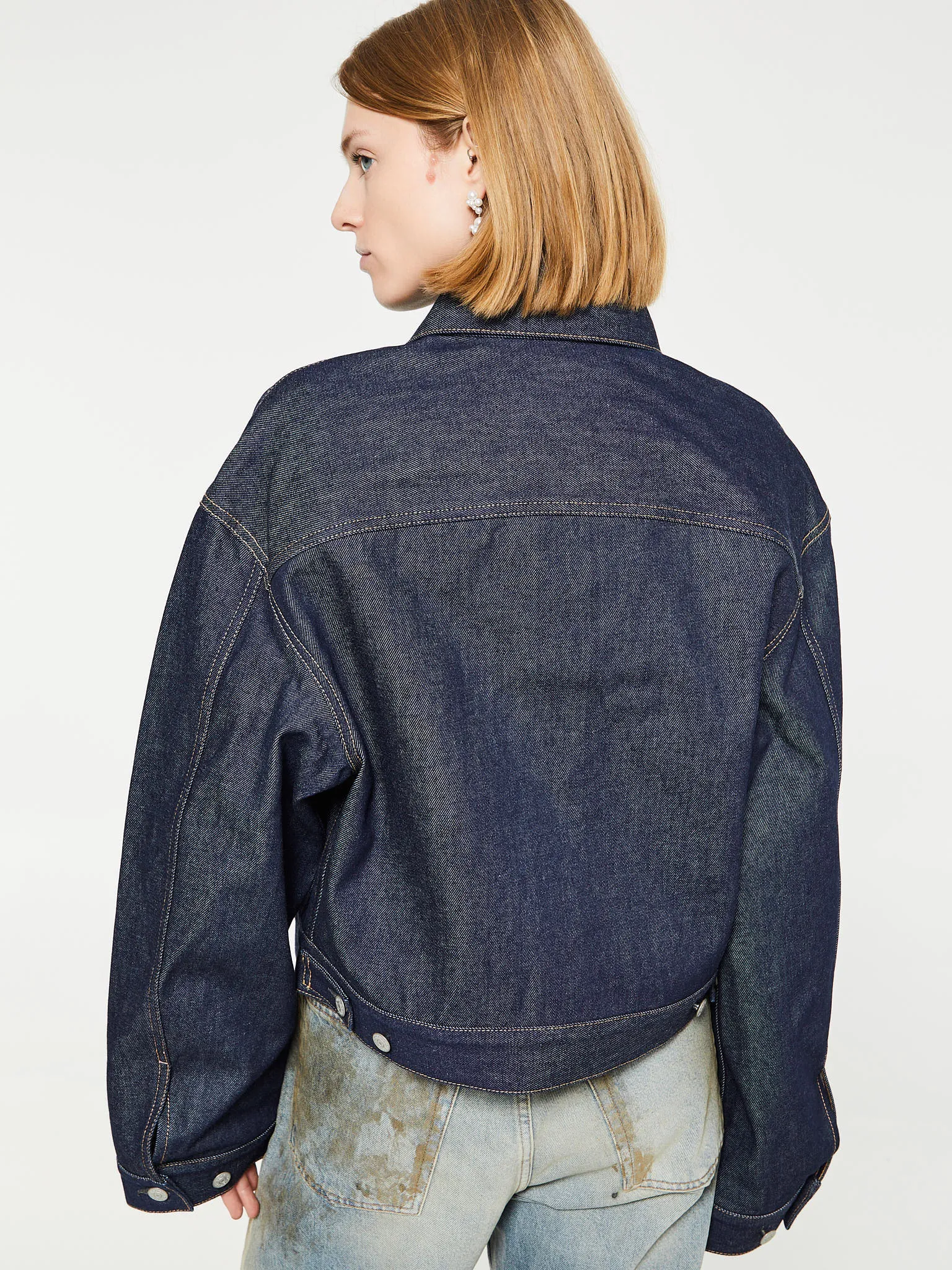 Marko U Denim Jacket in Indigo Blue