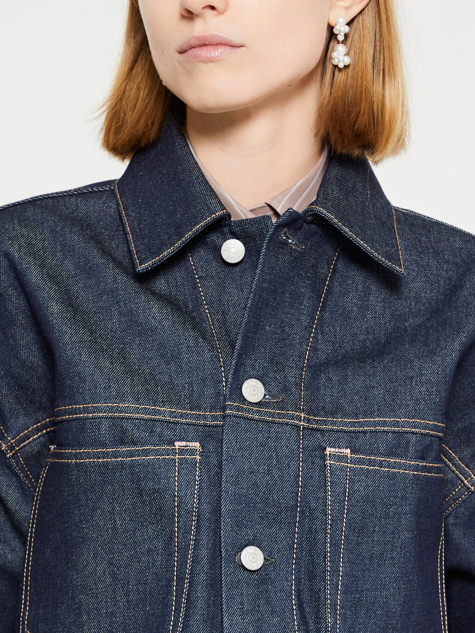 Marko U Denim Jacket in Indigo Blue
