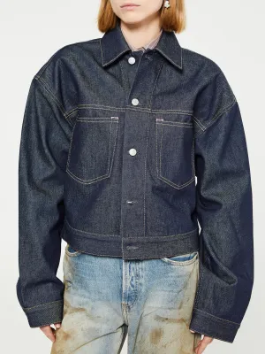 Marko U Denim Jacket in Indigo Blue