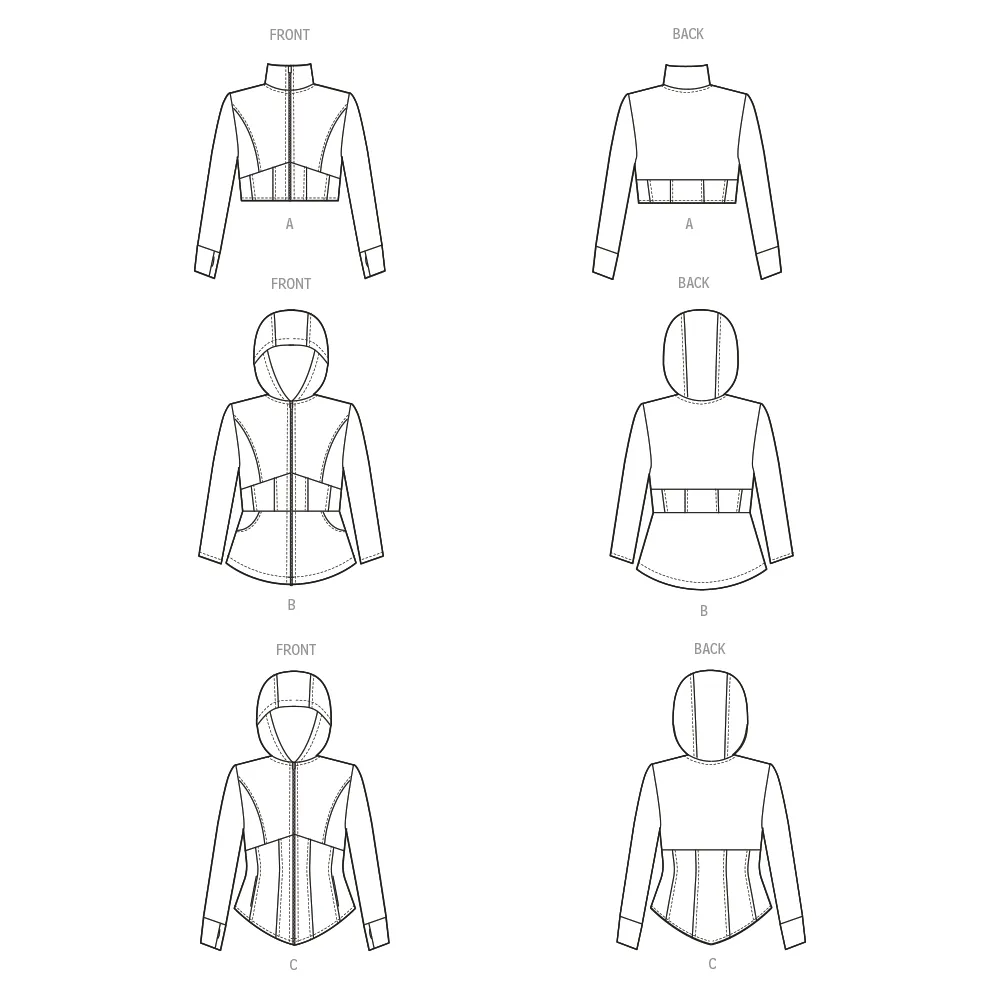 McCall's Sewing Pattern 8366 Women's Knit Corset Style Jacket