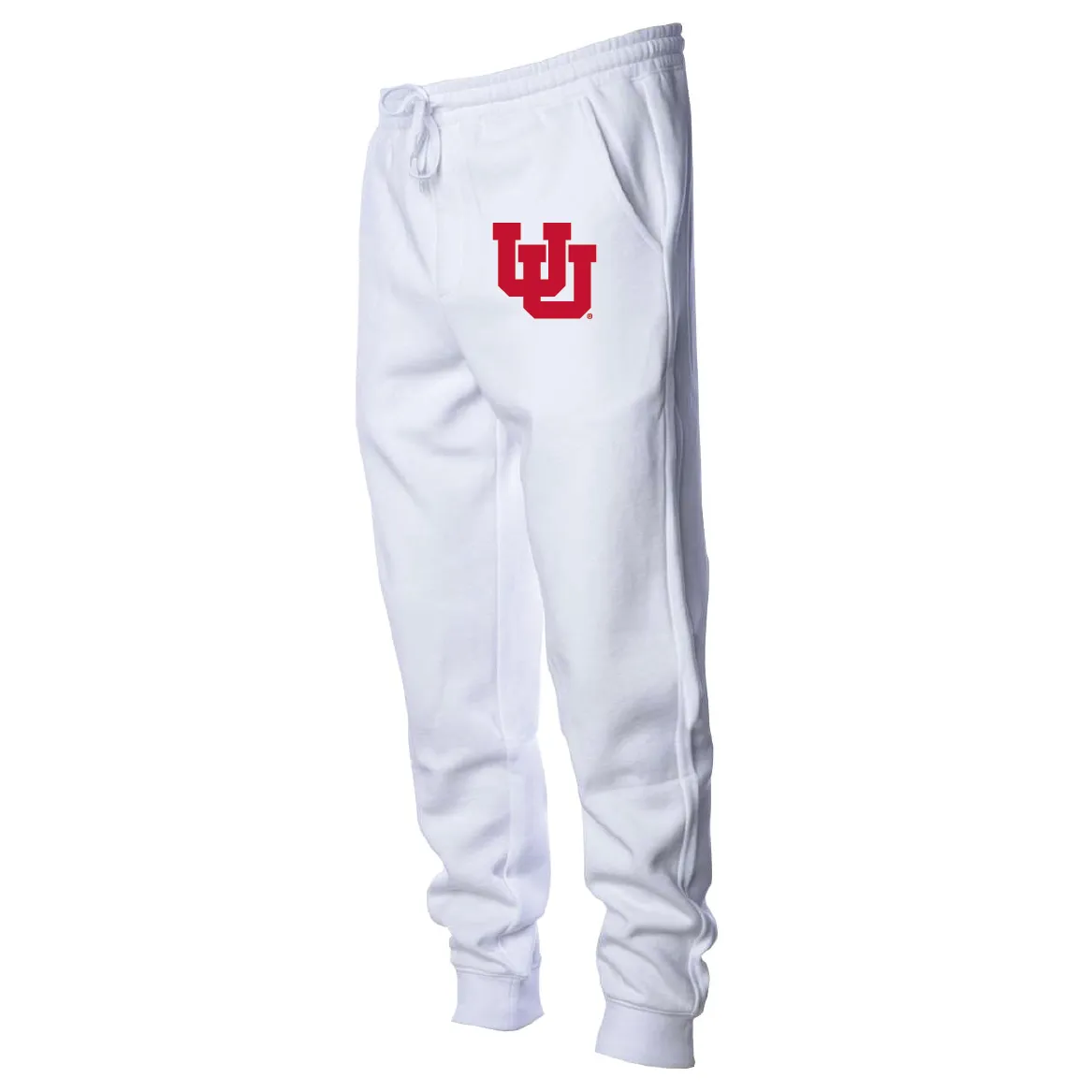 Men's Midweight Fleece White Joggers