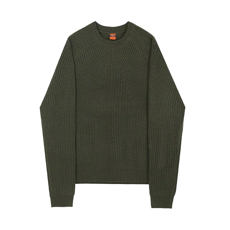 Mens Wear Classic Round Collar Sweater