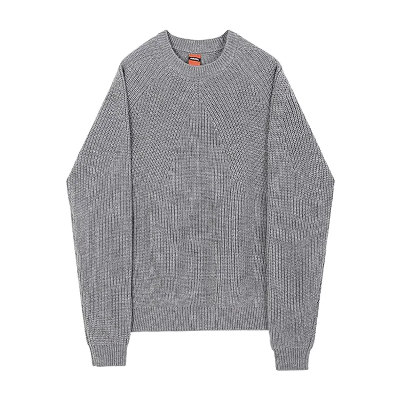 Mens Wear Classic Round Collar Sweater