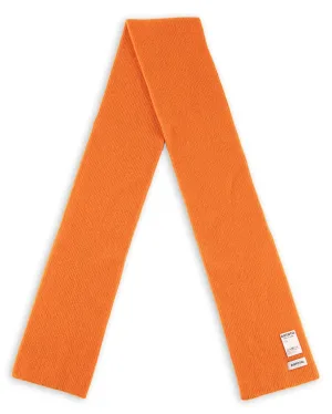 Merino Lambswool Sock Knit Scarf - Orange