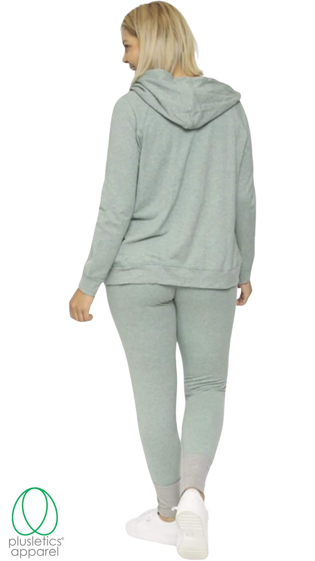Metro Cuffed Joggers - Marl Jade