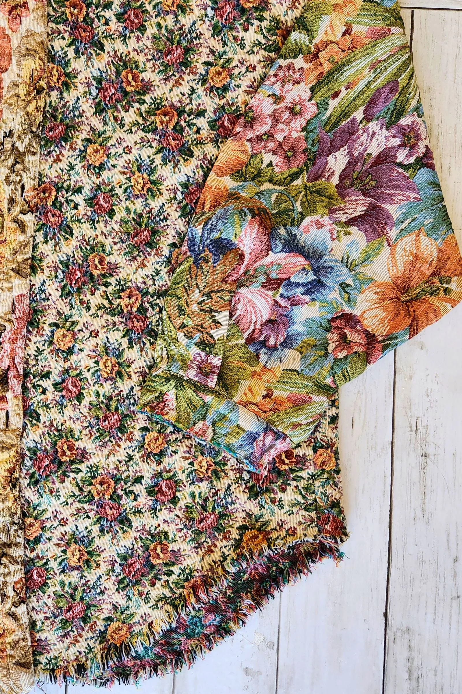 Mixed Floral Tapestry Shacket