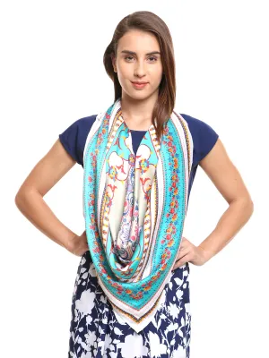 Modarta Head Scarf - Blue Floral Scarf