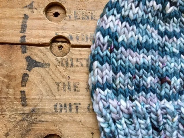 My Kind of Waves Beanie knitting PATTERN colorwork super bulky