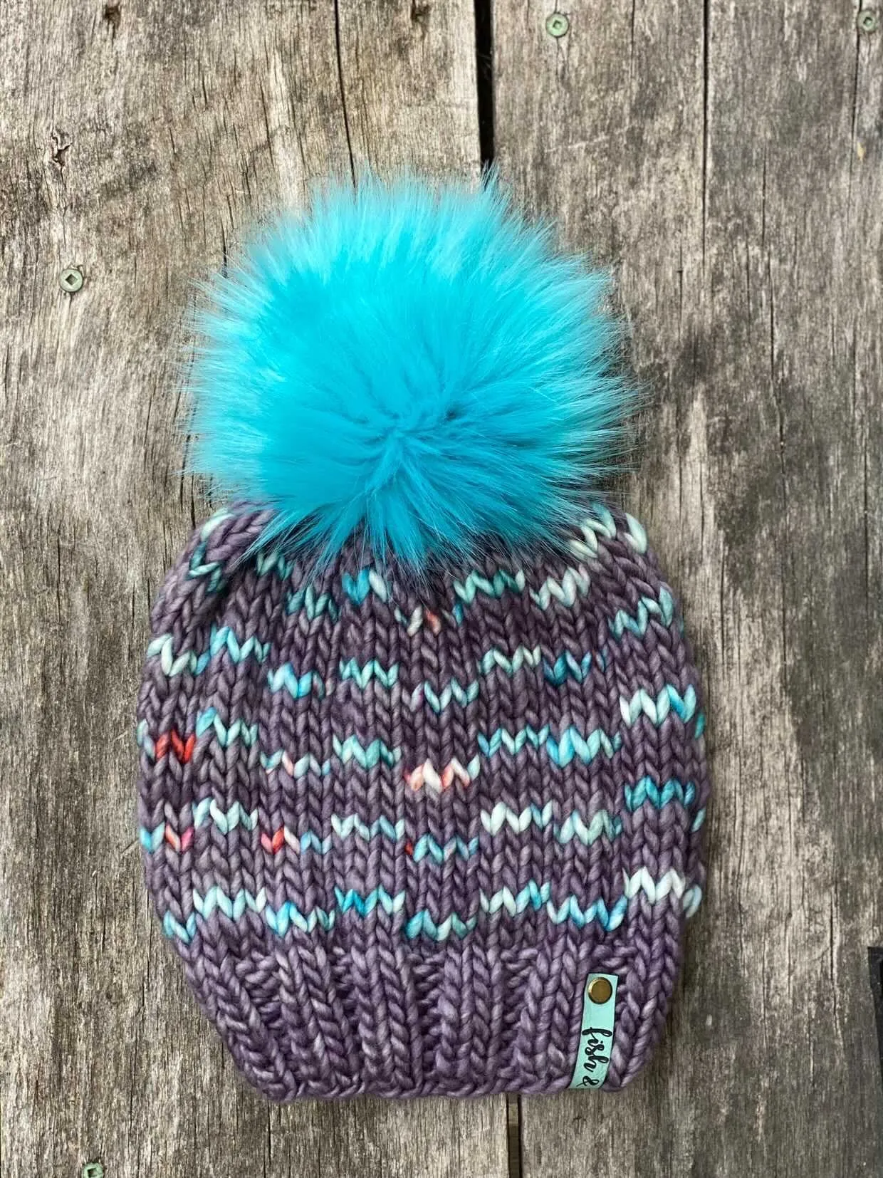 My Kind of Waves Beanie knitting PATTERN colorwork super bulky