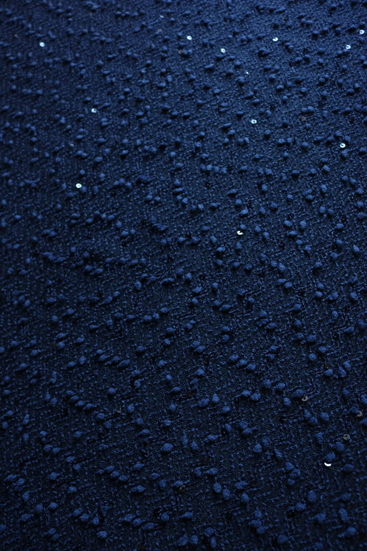 Navy Sequin Special Occasion Sweater Knit