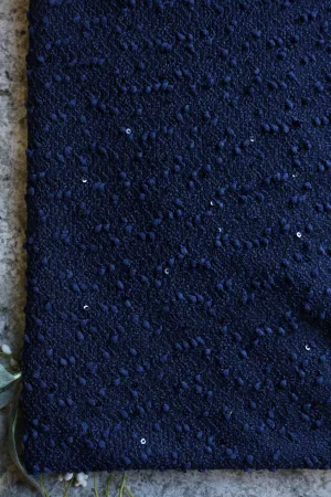 Navy Sequin Special Occasion Sweater Knit