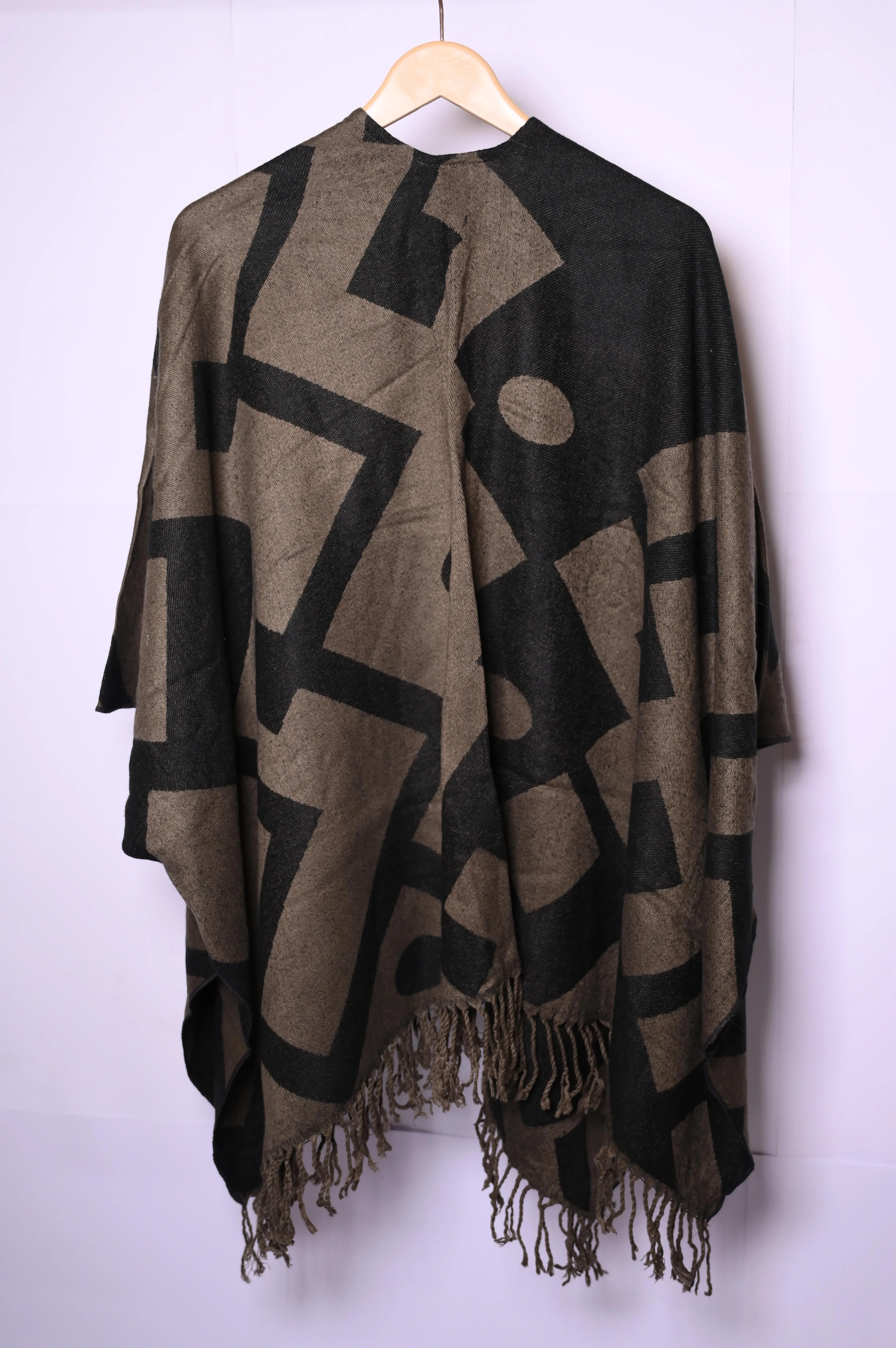 Next Dark Grey & Olive Green Winter Cape