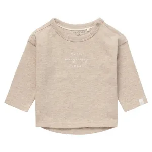 Noppies Baby Long Sleeve Jay Tee - Sand Melange