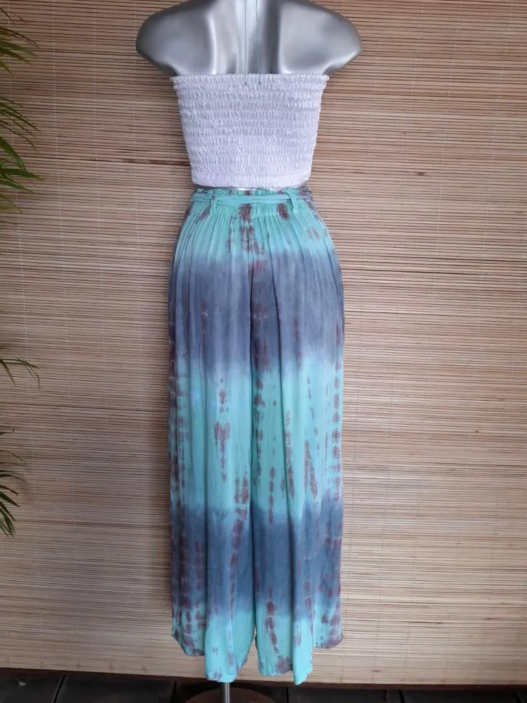 PANT ELSA Tie Dye Old Pink, Grey and Khaki