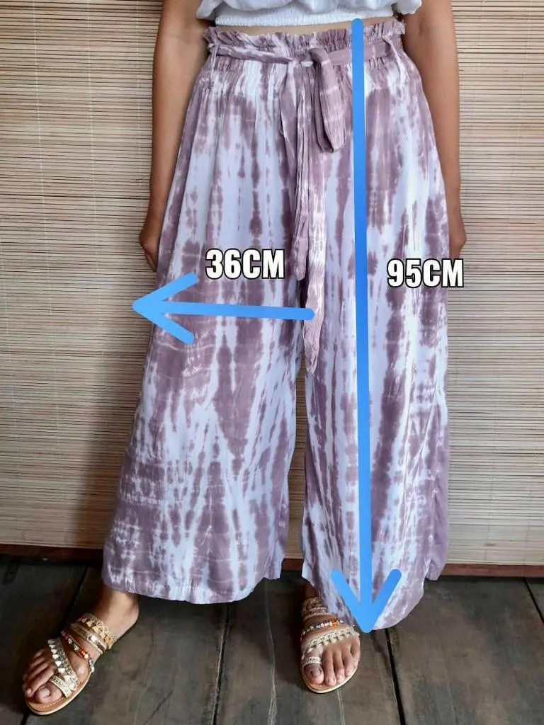PANT ELSA Tie Dye Old Pink, Grey and Khaki