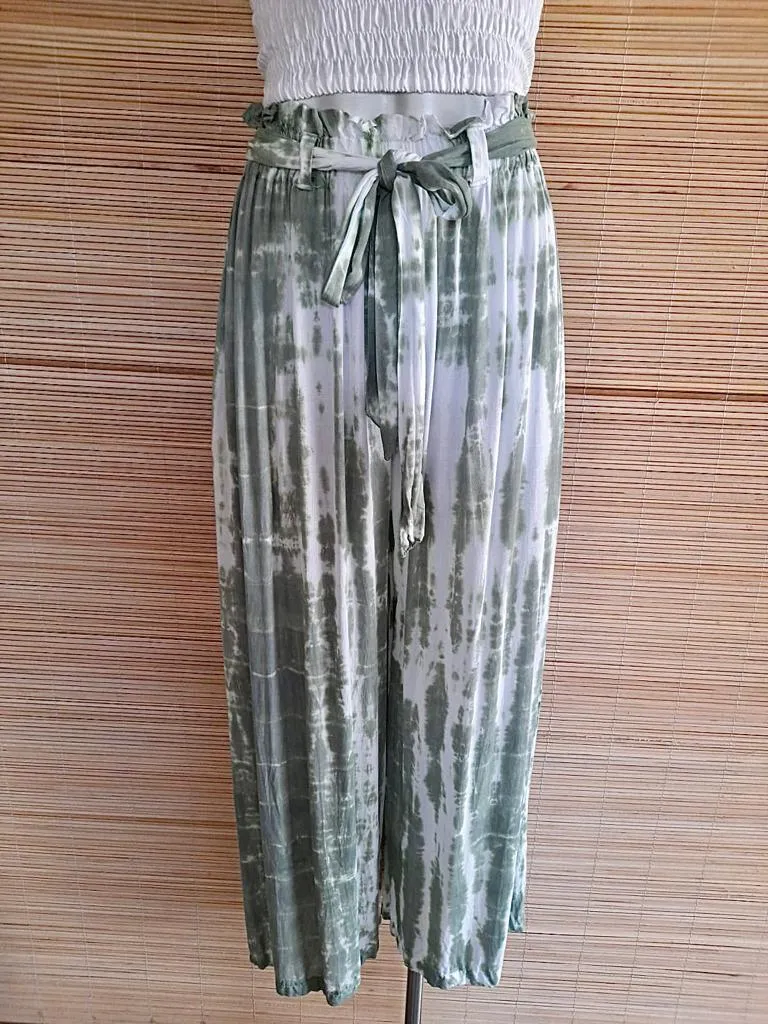 PANT ELSA Tie Dye Old Pink, Grey and Khaki