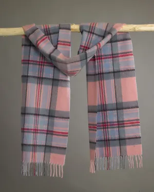 Pink Stewart Wide Cashmere Scarf