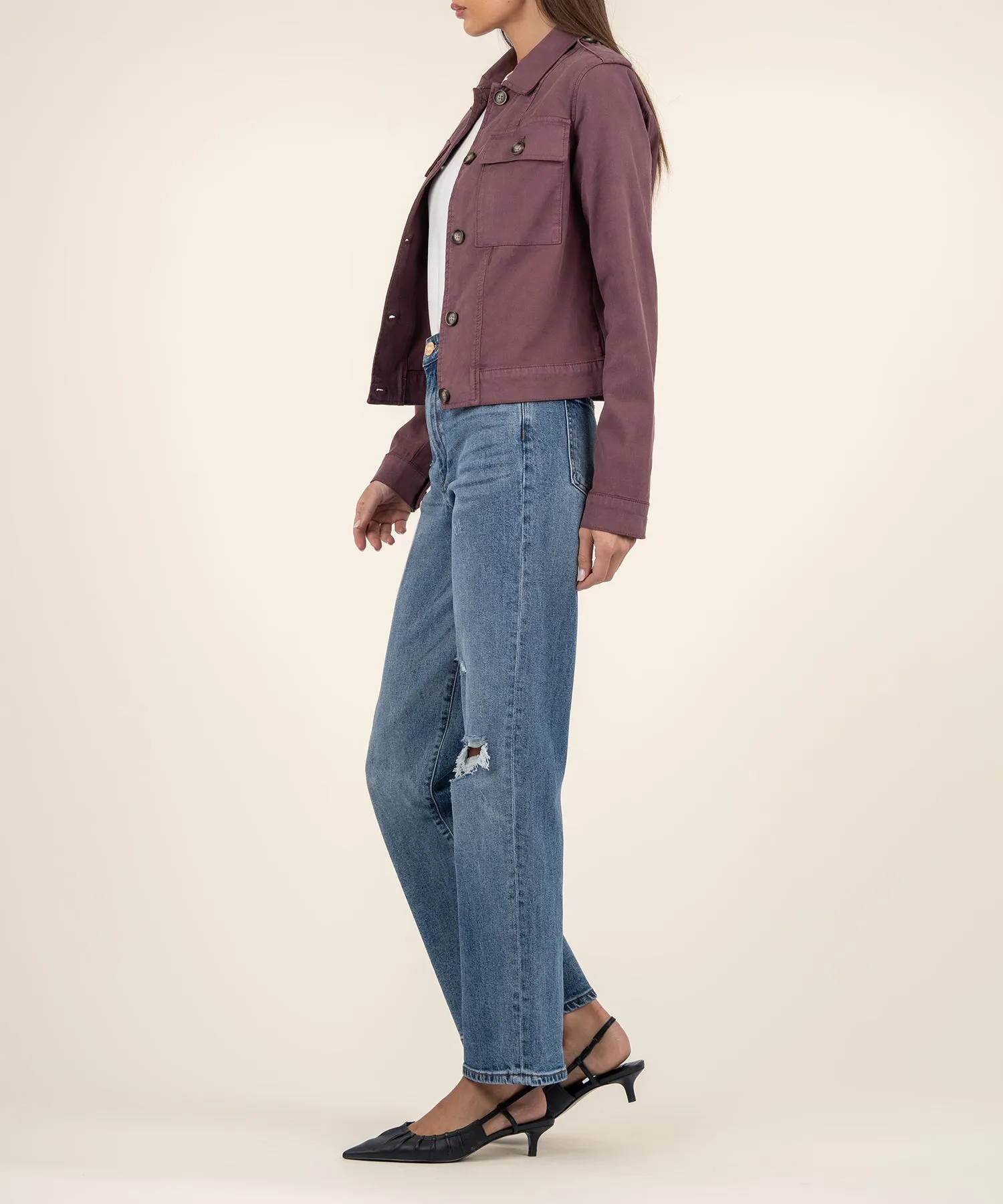 Rosalyn Twill Trucker Jacket