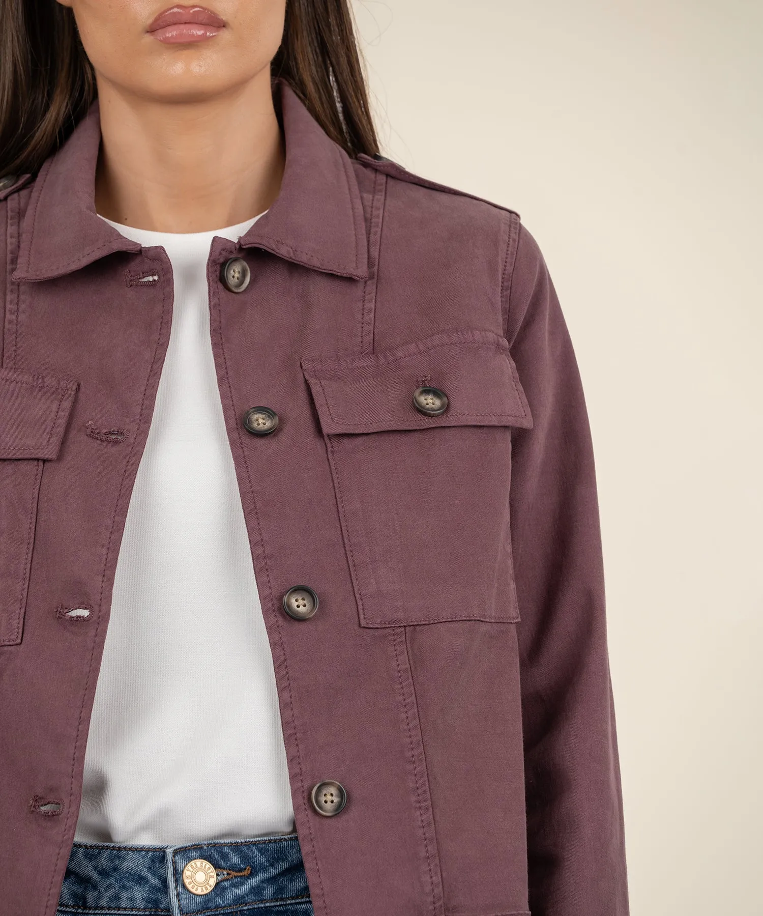 Rosalyn Twill Trucker Jacket