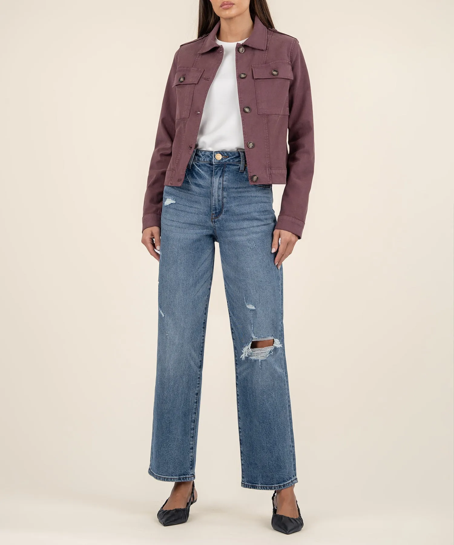 Rosalyn Twill Trucker Jacket