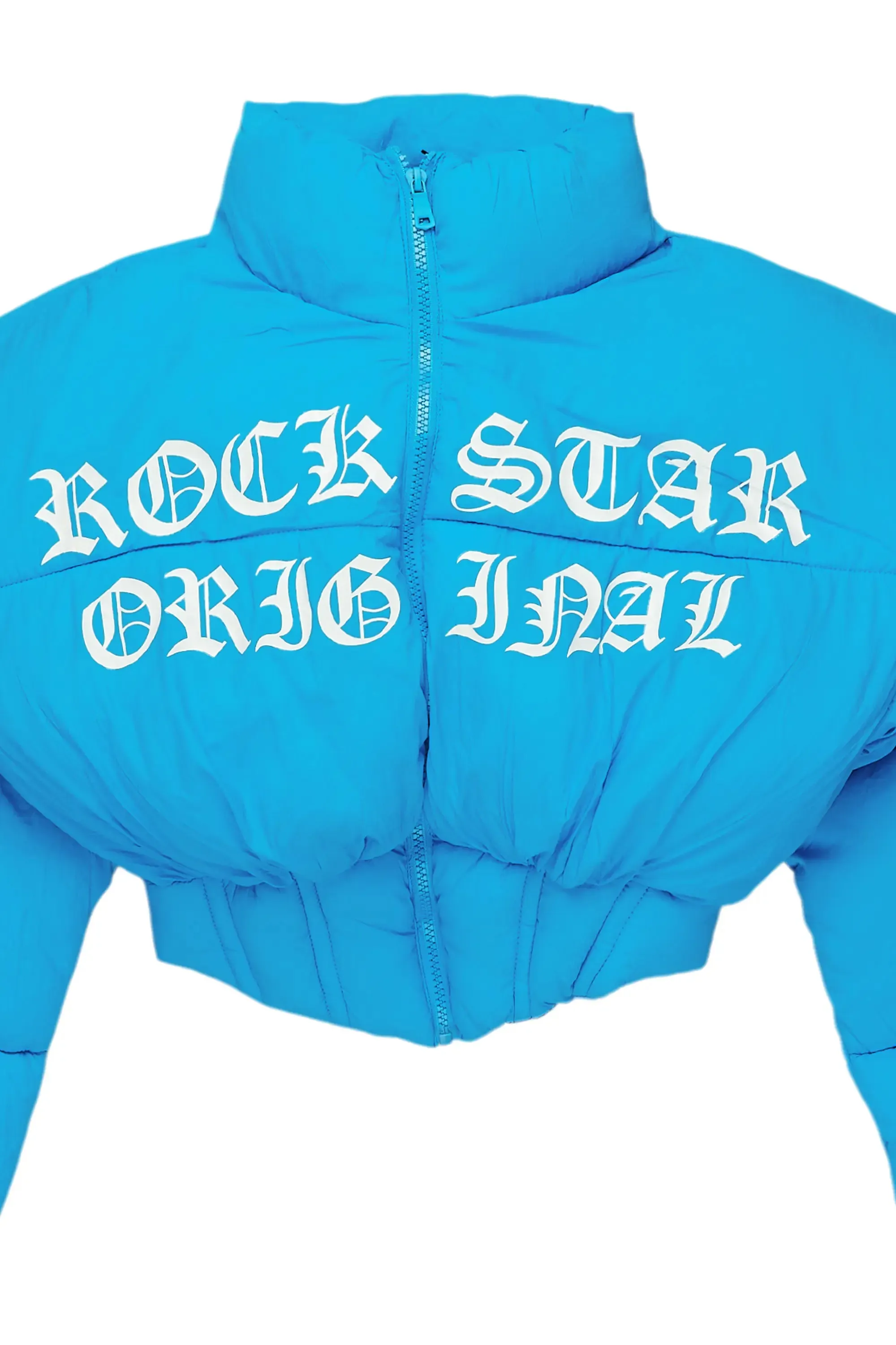 Samaiya Blue Corset Puffer Jacket
