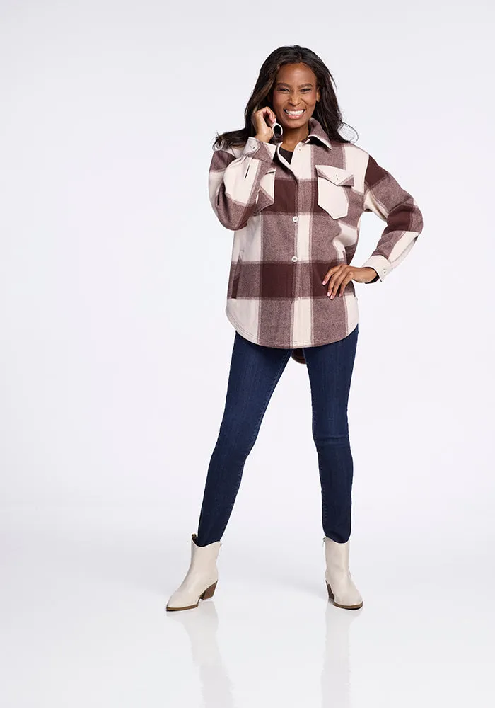 Sawyer Shacket • Final Sale Deals! - Chai Latte Plaid