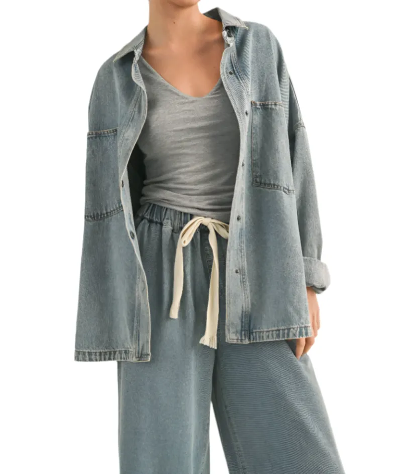 Shag Denim Jacket