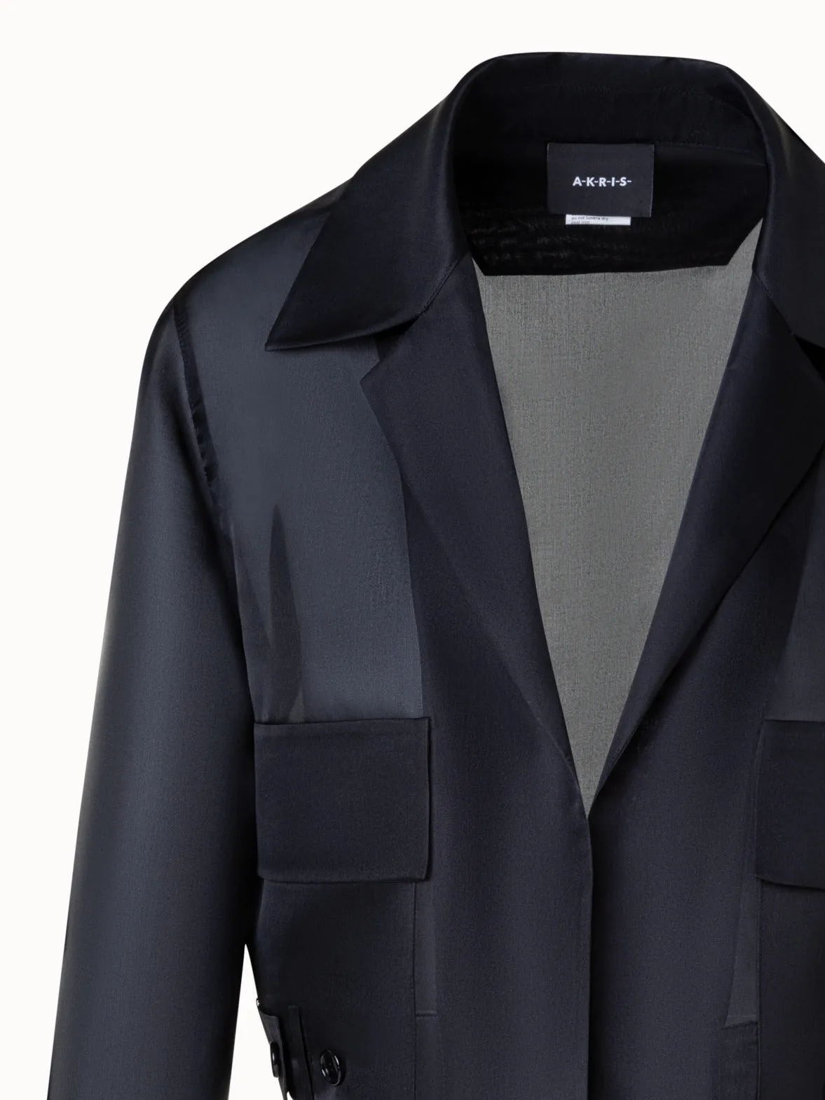Short Sheer Silk Jacket