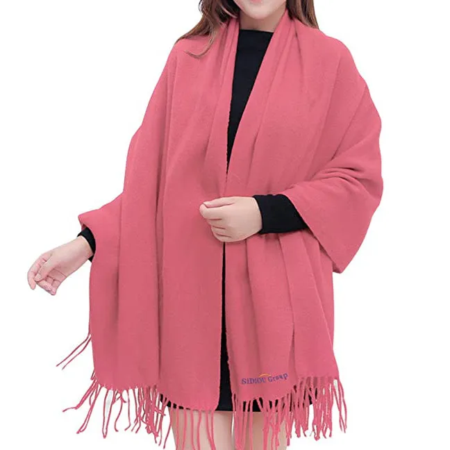 Sidiou Group Anniou Autumn And Winter  Ladies Imitation Cashmere Long Scarf, Shawl 8 Colors Optional Outdoor Beach, Travel Double-Sided Blanket Scarf