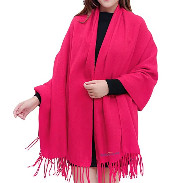 Sidiou Group Anniou Autumn And Winter  Ladies Imitation Cashmere Long Scarf, Shawl 8 Colors Optional Outdoor Beach, Travel Double-Sided Blanket Scarf