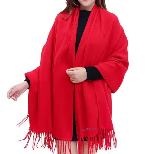 Sidiou Group Anniou Autumn And Winter  Ladies Imitation Cashmere Long Scarf, Shawl 8 Colors Optional Outdoor Beach, Travel Double-Sided Blanket Scarf