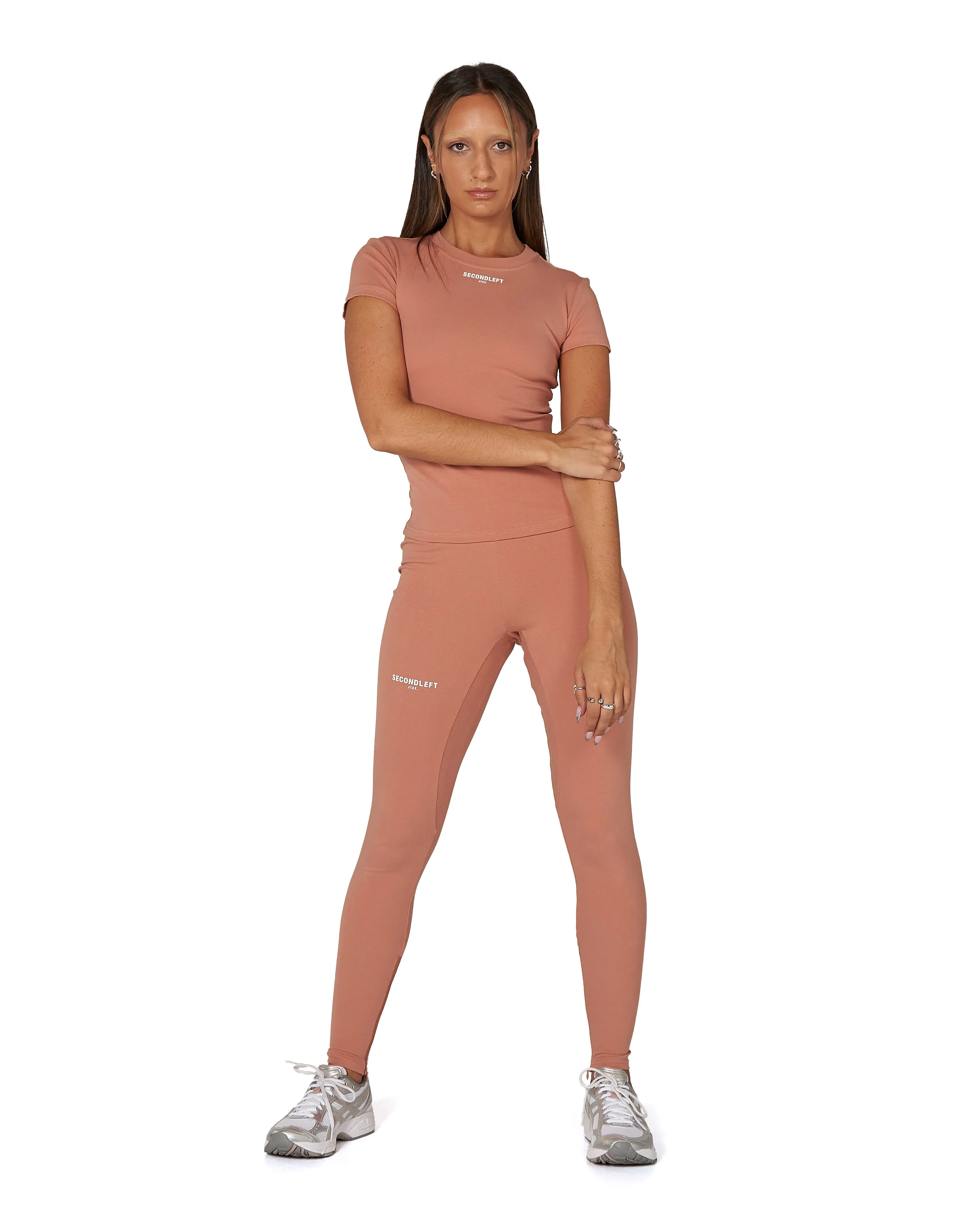 SL BW Fitted Tee Sakura - Salmon