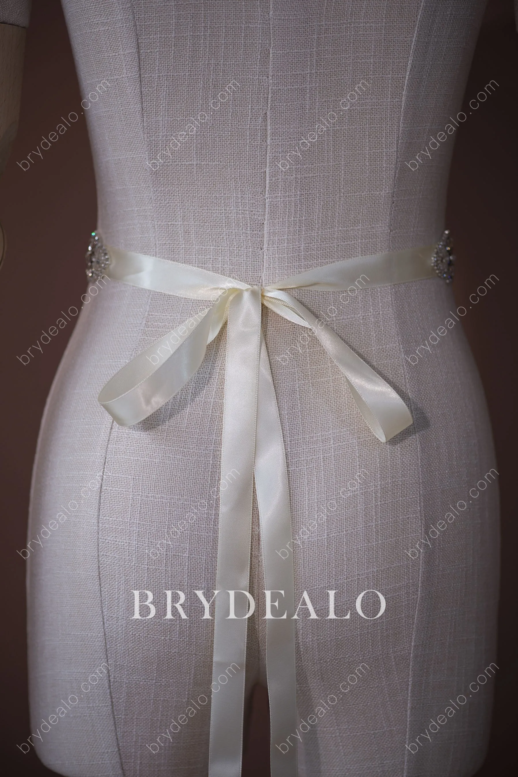 Sparkling Beaded Crystals Bridal Sash