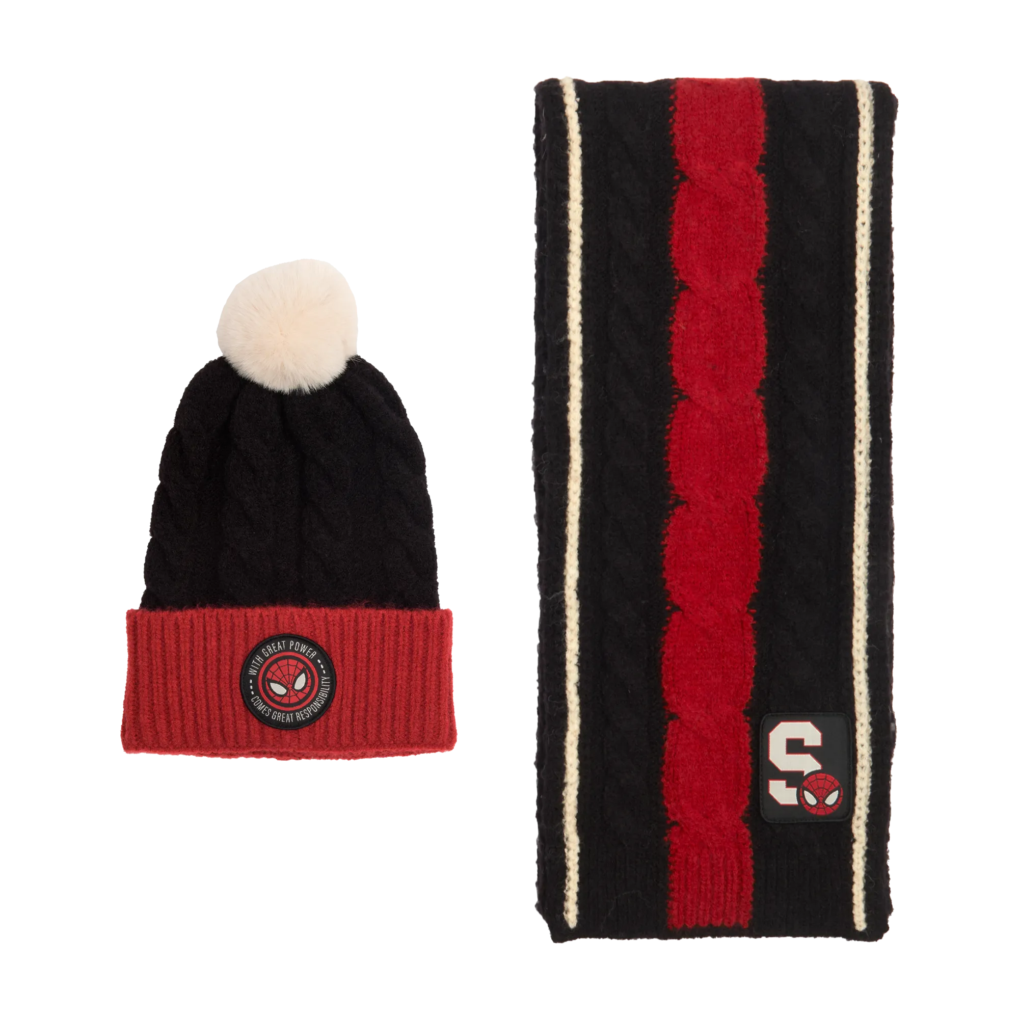 Spider-Man Knit Scarf & Beanie Set