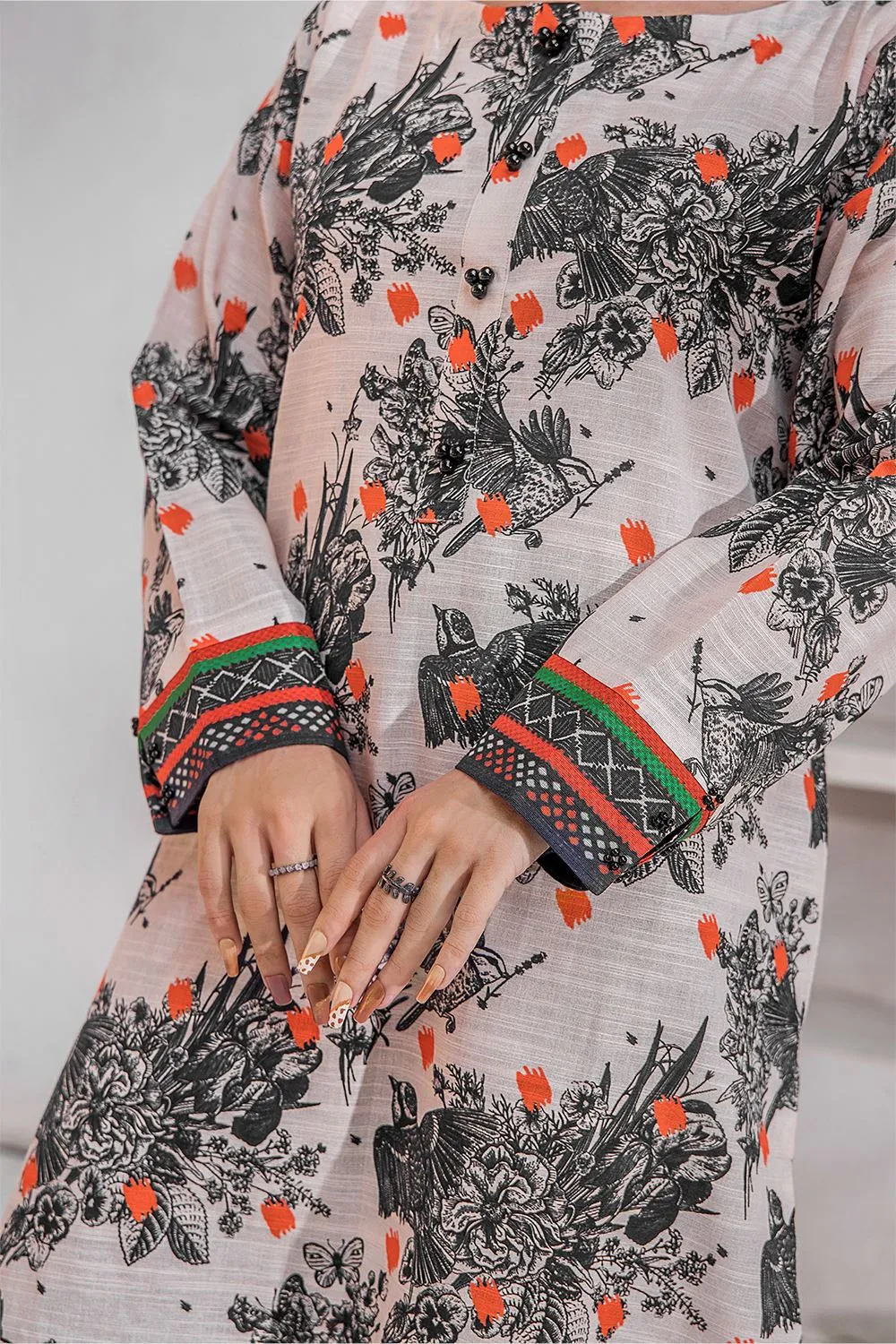 Stitched Self Jacquard Shirt DR-2302