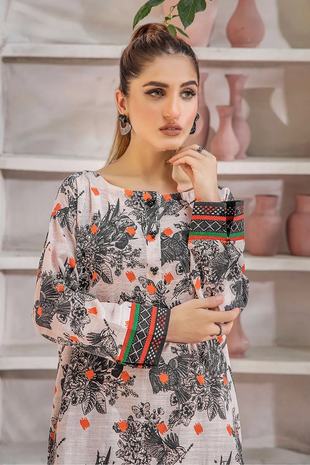 Stitched Self Jacquard Shirt DR-2302